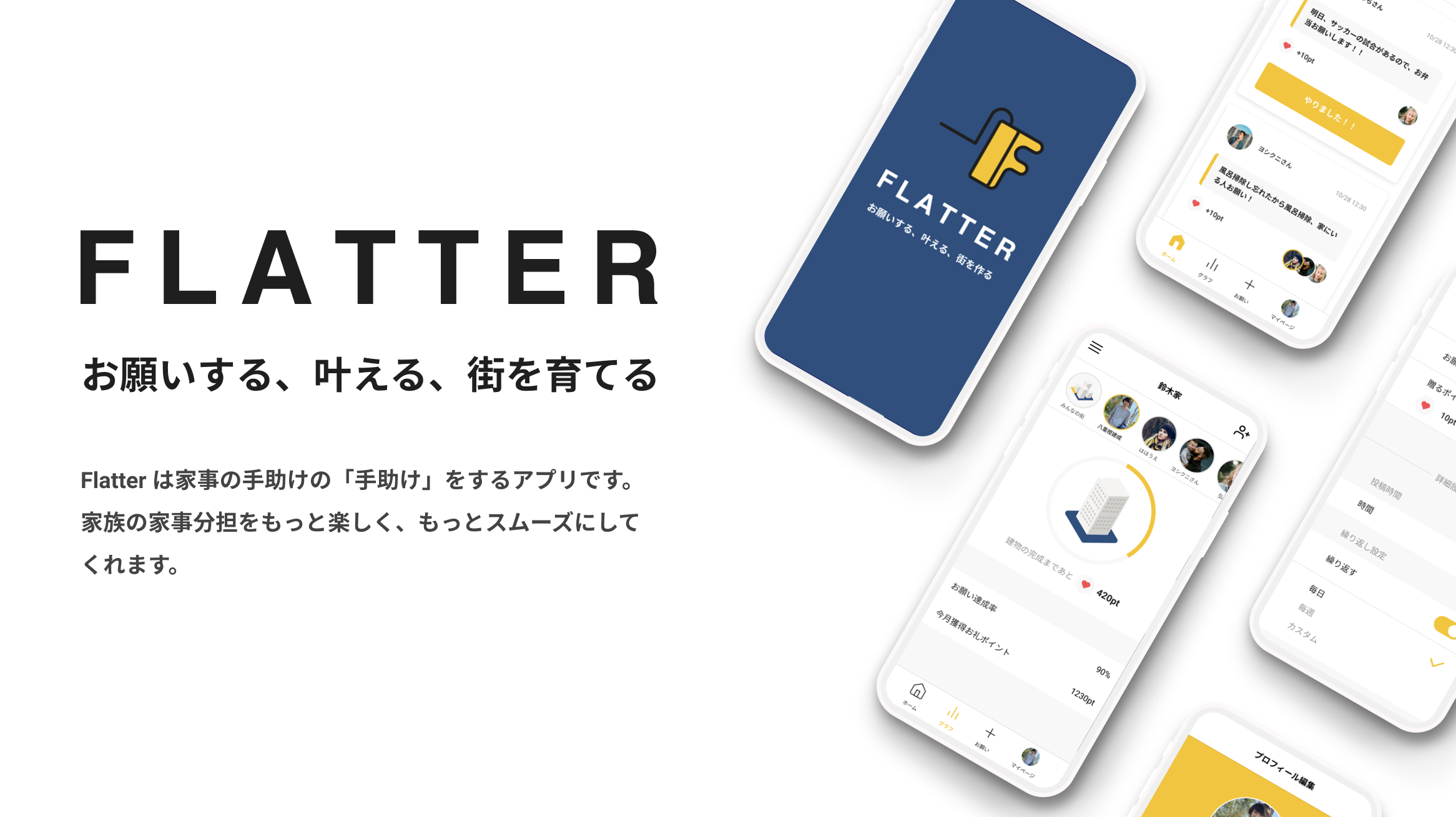 家事手助けアプリ Flatter By K Y Redesigner For Student